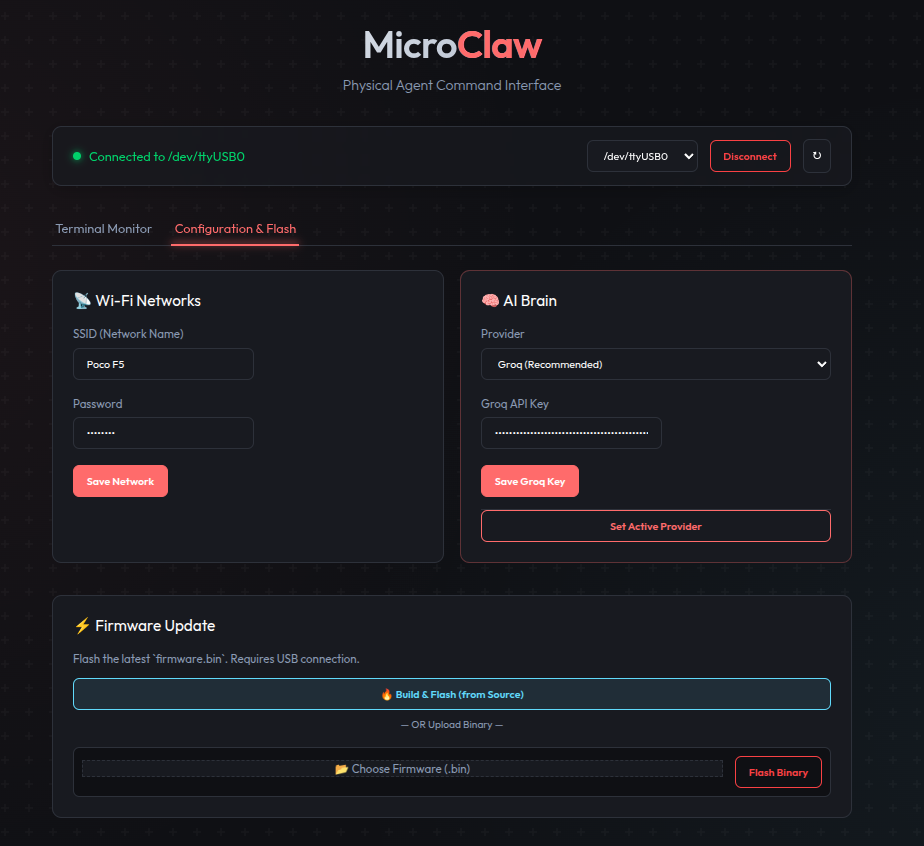 Configuration & Flash
